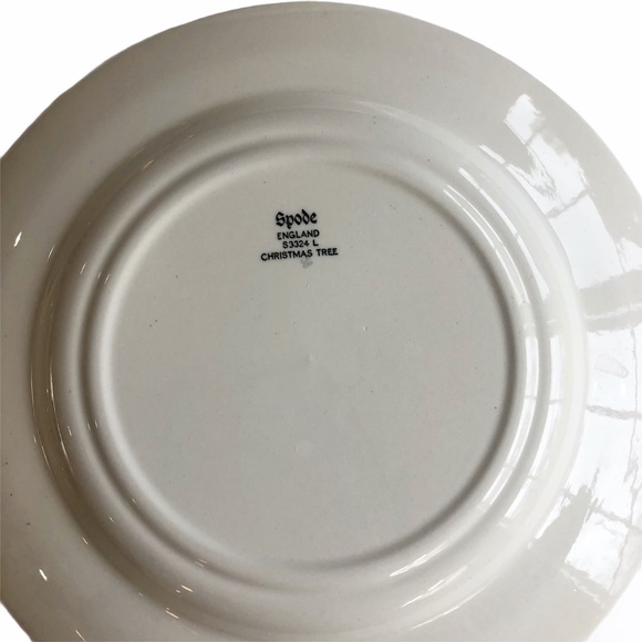 Vintage Spode England Christmas Tree Salad Dessert Plates LNC - Picture 11 of 11